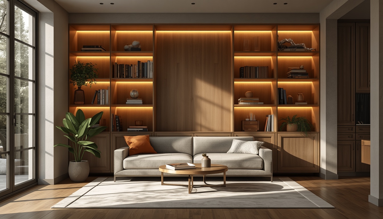 Purginglyclean focus nook with soft lighting and tidy shelving